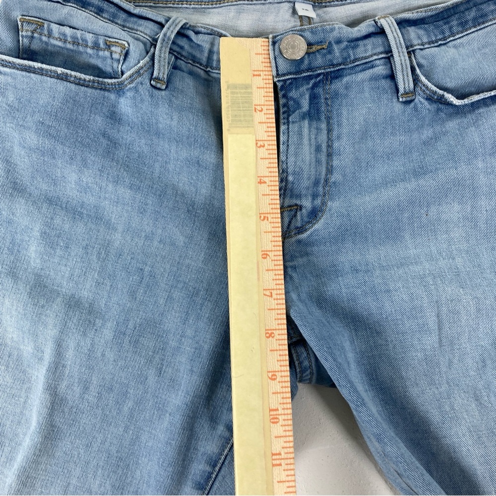 Frame Le Garcon Crop Boyfriend jeans Womens Size 28 Blue straight Distressed - Picture 11 of 16